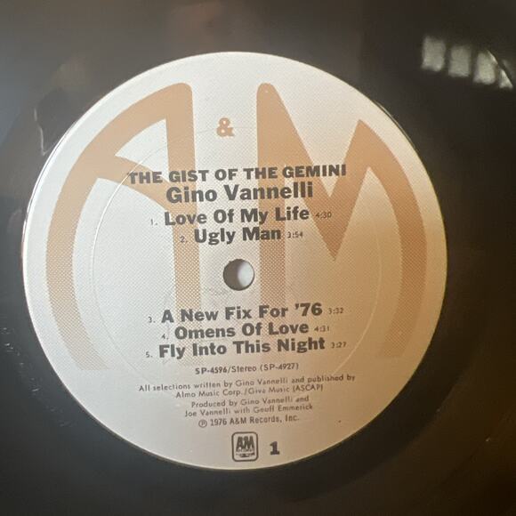 Gino Vannelli The Gist of the Gemini Vinyl LP ULTRASONIC CLEAN Gatefold cover EX - Picture 8 of 9